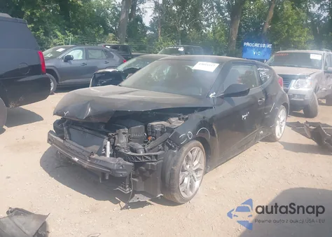 2014 Hyundai Veloster Re:flex W/Red из США, поврежденный, VIN KMHTC6AD2EU214301